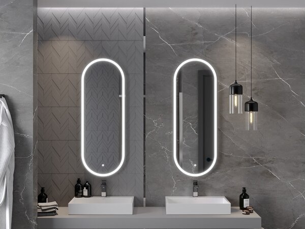 Mexen Bono kopalniško ogledalo z osvetlitvijo 45 x 120 cm, LED 6000K, proti megli - 9816-045-120-611-00