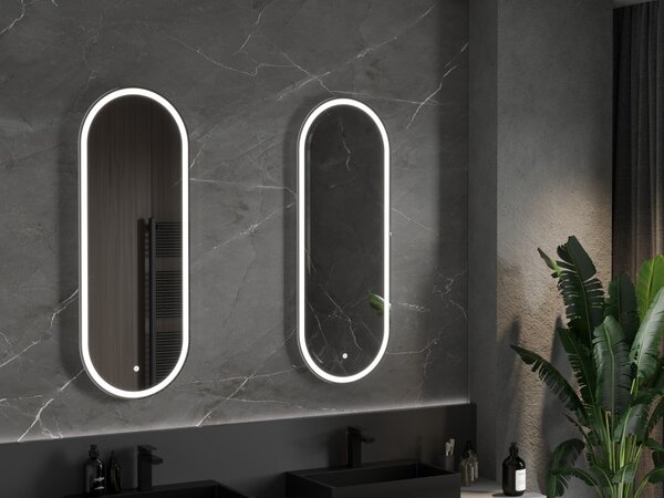 Mexen Bono kopalniško ogledalo z osvetlitvijo 45 x 120 cm, LED 6000K, proti megli - 9816-045-120-611-00