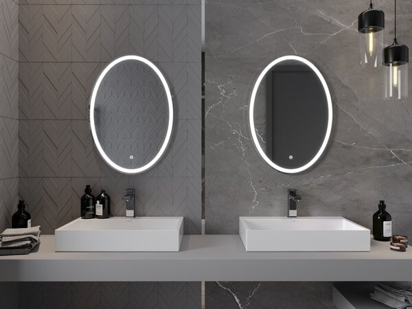 Mexen Elz kopalno ogledalo 50 x 70 cm, LED 6000K, proti megli - 9802-050-070-611-00