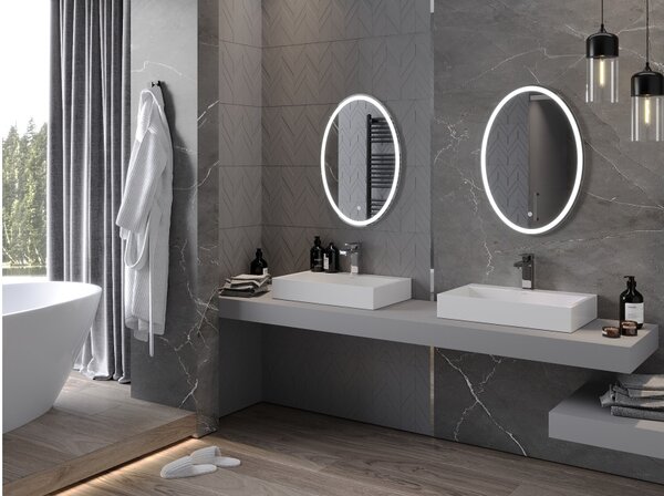 Mexen Elz kopalno ogledalo 50 x 70 cm, LED 6000K, proti megli - 9802-050-070-611-00