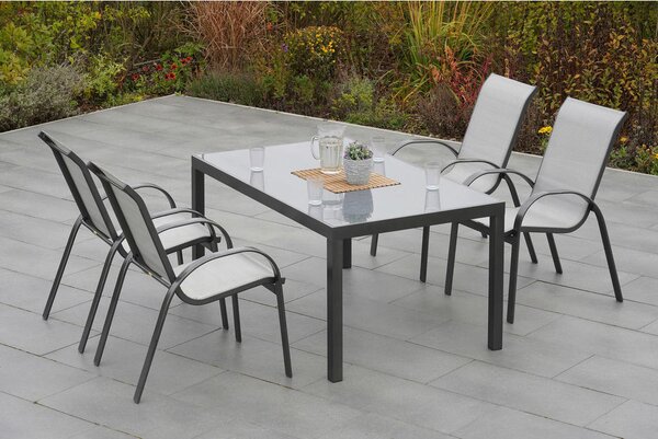 STOL aluminij rjava
