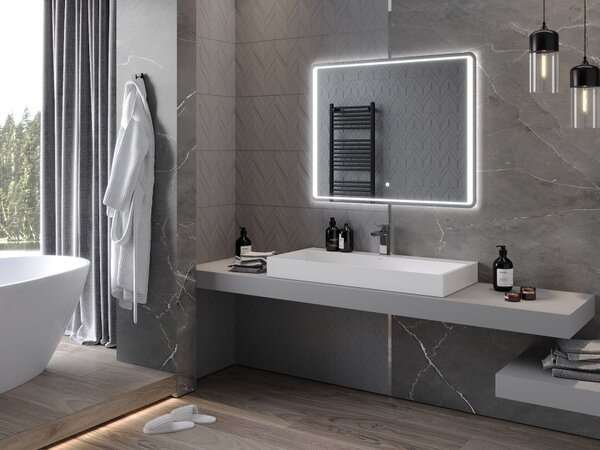 Mexen Zusa kopalno kopalno ogledalo 100 x 80 cm, LED 6000K, samootap - 9808-100-080-611-00