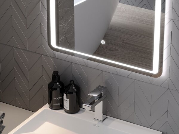 Mexen Zusa kopalniško ogledalo s osvetlitvijo 50 x 70 cm, LED 6000K, protivlaga - 9808-050-070-611-00