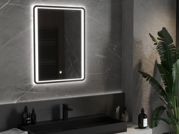Mexen Zusa osvetljeno kopalniško ogledalo 60 x 80 cm, LED 6000K, proti meglenju - 9808-060-080-611-00