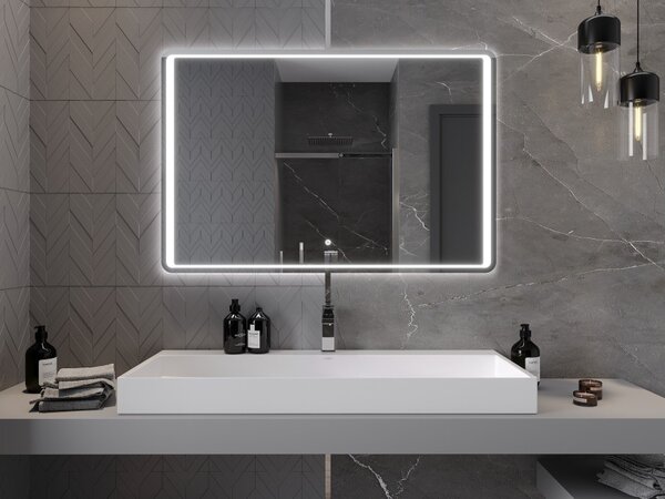 Mexen Zusa kopalno osvetljeno ogledalo 120 x 80 cm, LED 6000K, proti rosenju - 9808-120-080-611-00