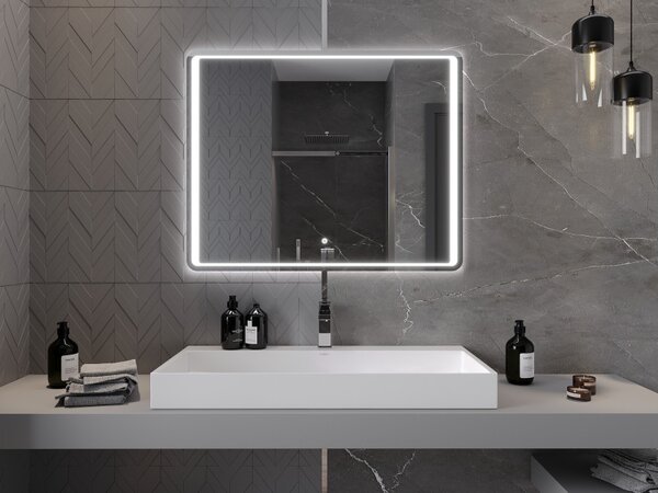 Mexen Zusa kopalno kopalno ogledalo 100 x 80 cm, LED 6000K, samootap - 9808-100-080-611-00