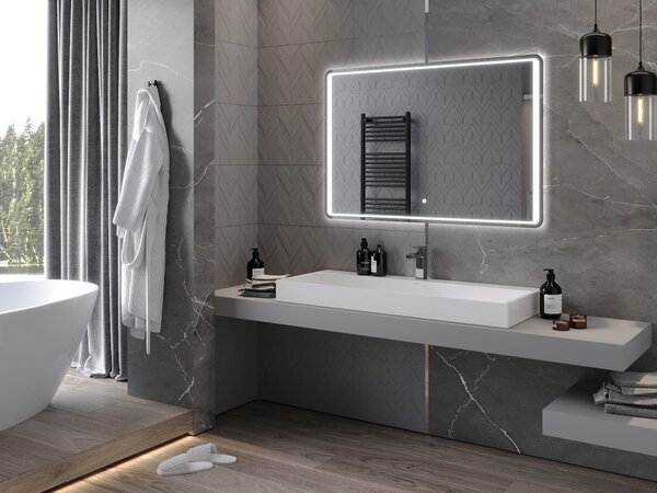 Mexen Zusa kopalno osvetljeno ogledalo 120 x 80 cm, LED 6000K, proti rosenju - 9808-120-080-611-00