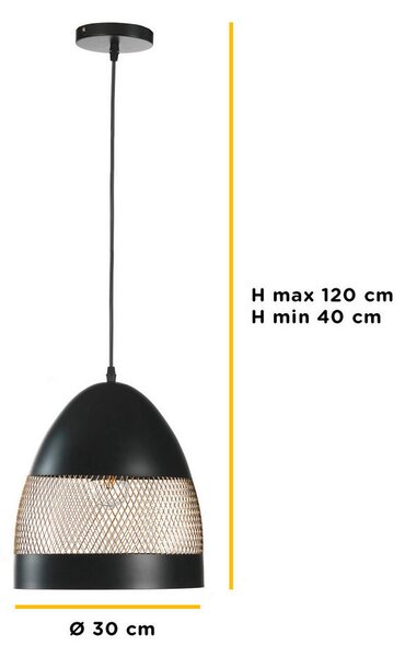 VISEČA SVETILKA 30/120 cm E27
