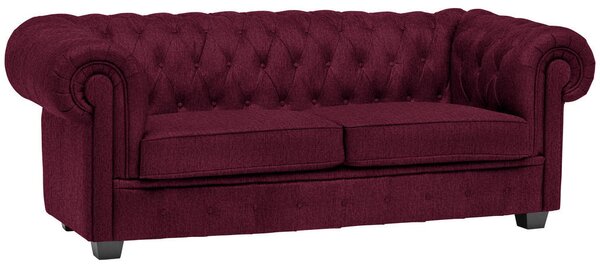 CHESTERFIELD ZOFA, bordo tekstil