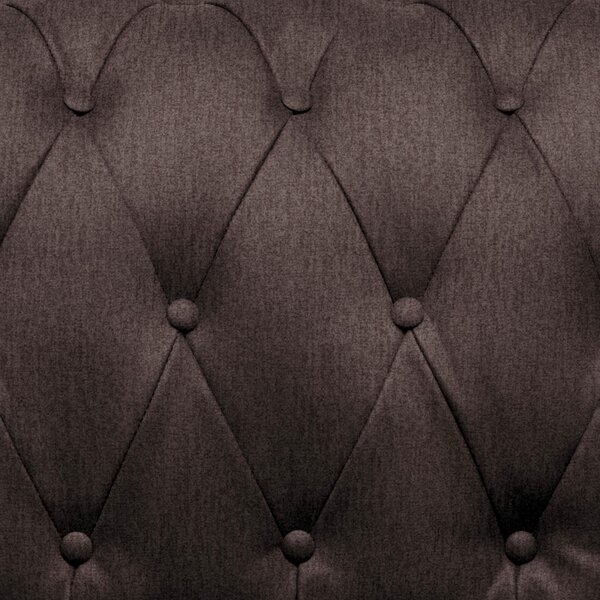 CHESTERFIELD ZOFA, temno rjava tekstil
