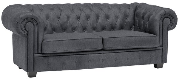 CHESTERFIELD ZOFA, siva tekstil