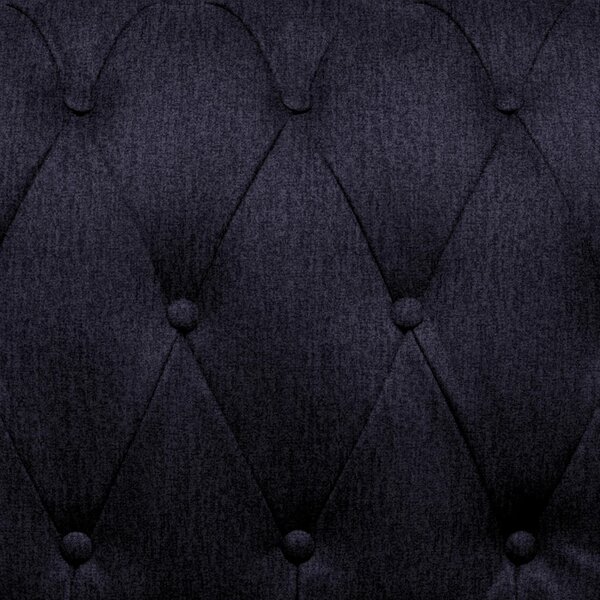 CHESTERFIELD ZOFA, črna tekstil