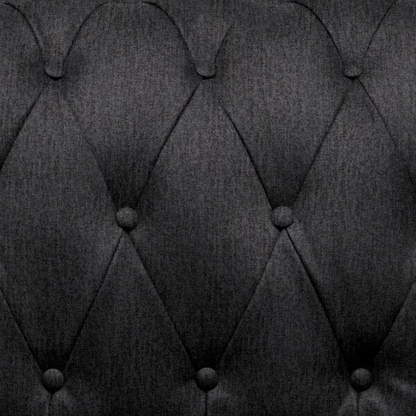 CHESTERFIELD ZOFA, temno siva tekstil