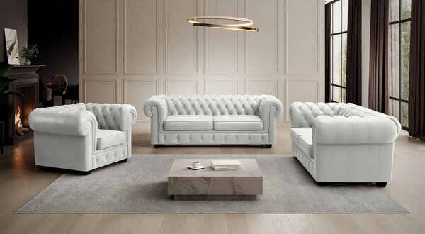 CHESTERFIELD FOTELJ, naravne barve tekstil