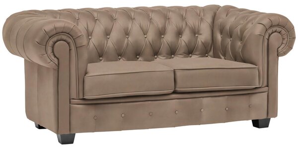 CHESTERFIELD ZOFA, svetlo rjava tekstil