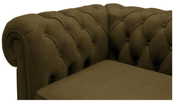 CHESTERFIELD ZOFA, kaki tekstil