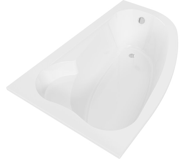Mexen Westa kotna kad leva 160 x 100 cm, bela - 560116010001