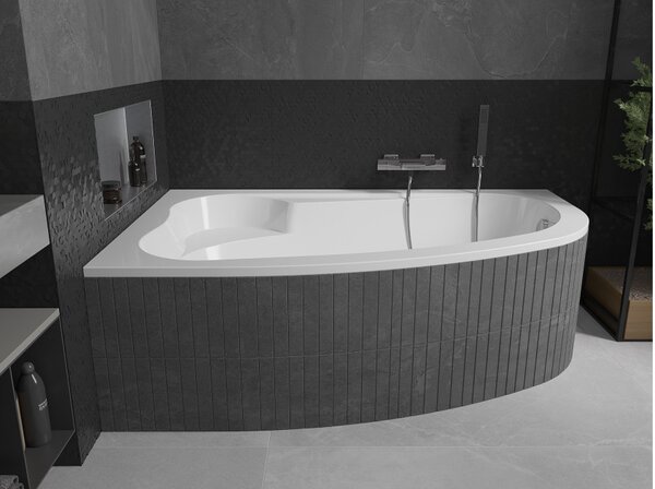 Mexen Westa kotna kad leva 160 x 100 cm, bela - 560116010001