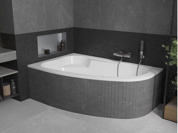 Mexen Westa kotna kad leva 160 x 100 cm, bela - 560116010001