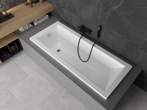 Mexen Cubik pravokotna kad 120 x 70 cm, bela - 55031207000