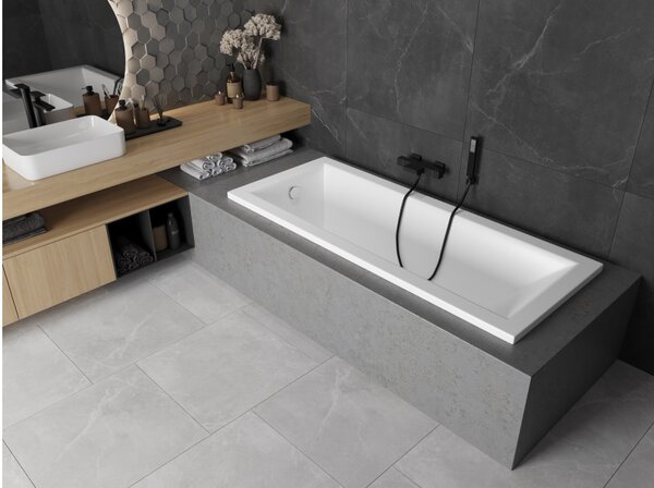 Mexen Cubik pravokotna kad 120 x 70 cm, bela - 55031207000