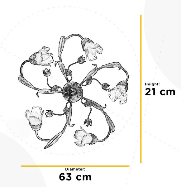 STROPNA SVETILKA 63/20 cm