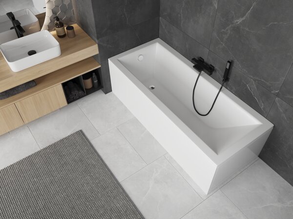 Mexen Cubik pravokotna kad 120 x 70 cm z ohišjem, bela - 55031207000X