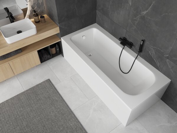 Mexen Vega pravokotna kopalna kad 120 x 70 cm z oblogo, bela - 55011207000X