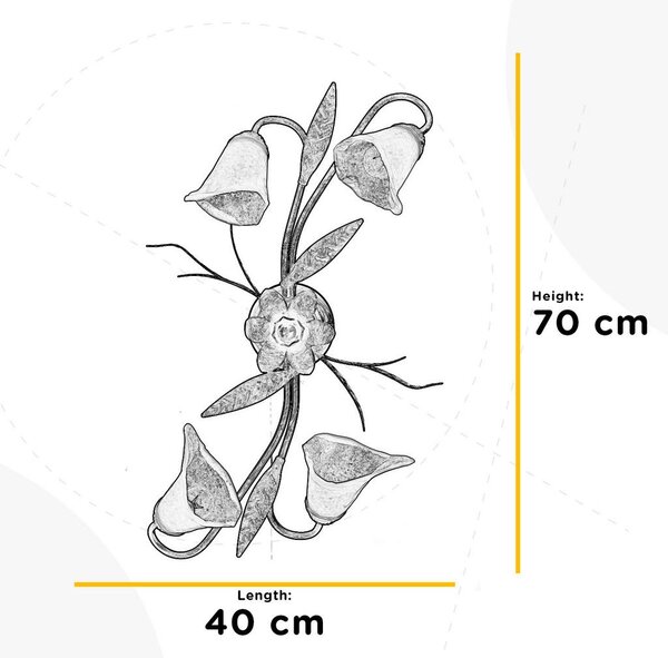 STROPNA SVETILKA 70/40/25 cm