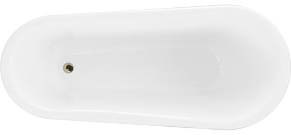 Mexen Retro kopalna kad za prostoje 170 x 75 cm, bela, zlate noge - 53251707500-50