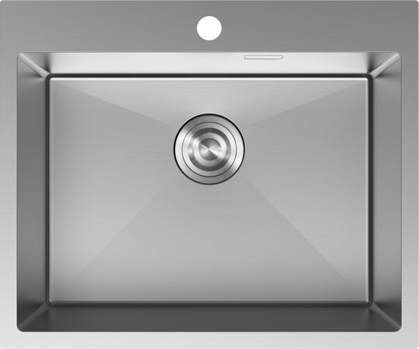Mexen Solix enojni jekleni pomivalno korito 600 x 500 mm, inox - 6408601000-01