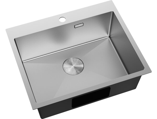 Mexen Solix enojni jekleni pomivalno korito 600 x 500 mm, inox - 6408601000-01