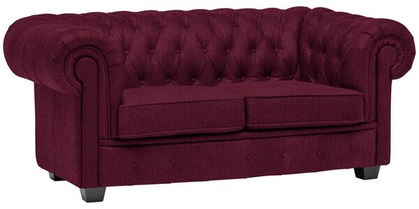 CHESTERFIELD ZOFA, bordo tekstil