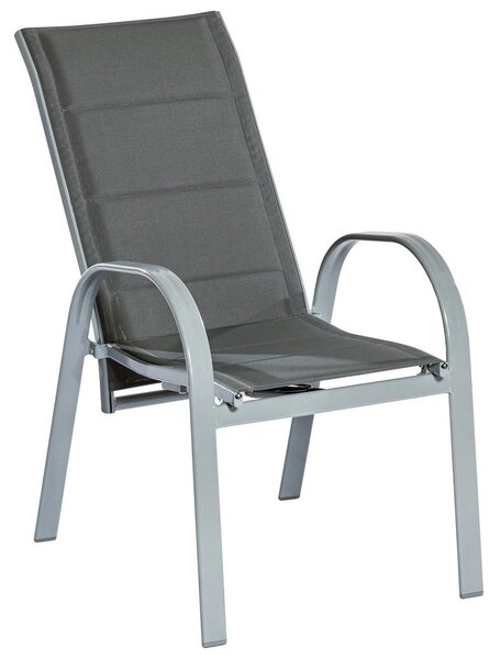 STOL aluminij siva