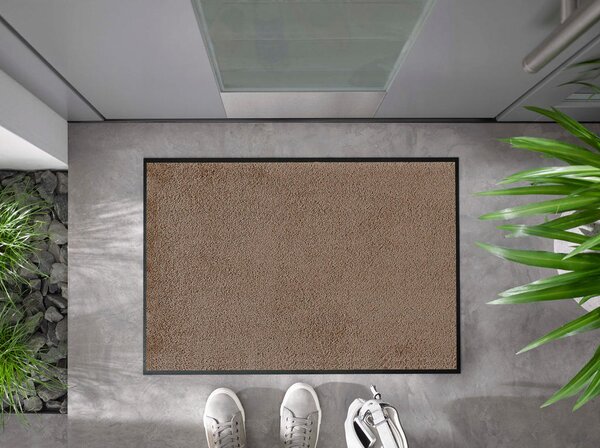 PREDPRAŽNIK Taupe 60/90 cm potiskano rjavosiva