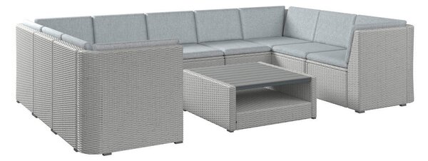 LOUNGE GARNITURA nerjaveče jeklo