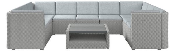 LOUNGE GARNITURA nerjaveče jeklo