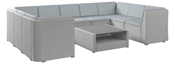LOUNGE GARNITURA nerjaveče jeklo