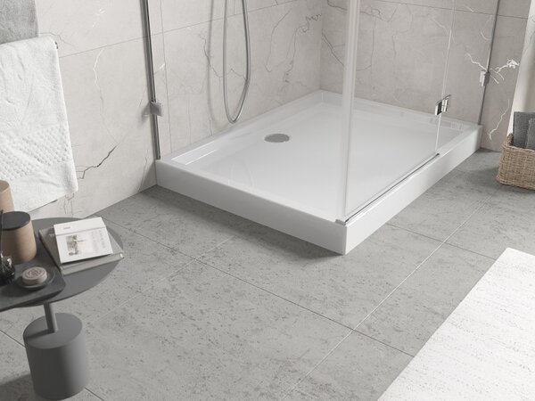 Mexen Flow+ pravokotni tuš kad 80 x 70 cm, bela sijaj - 46R107080H