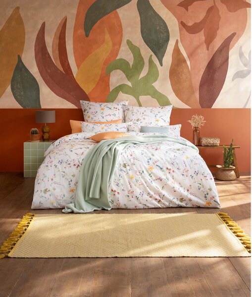 POSTELJNINA Atelier 140/200 cm mako saten večbarvno