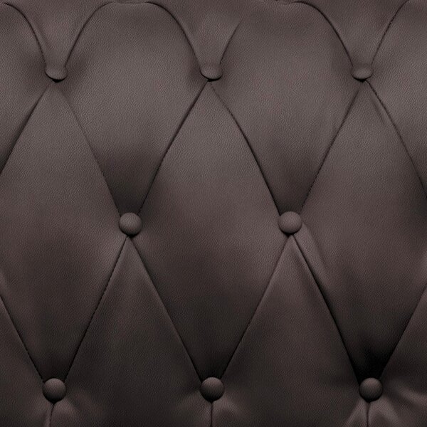 CHESTERFIELD ZOFA, temno rjava tekstil