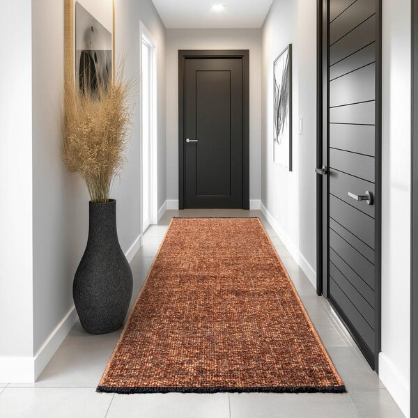 RAVNO TKANA PREPROGA Space 80/150 cm tkano barve bakra