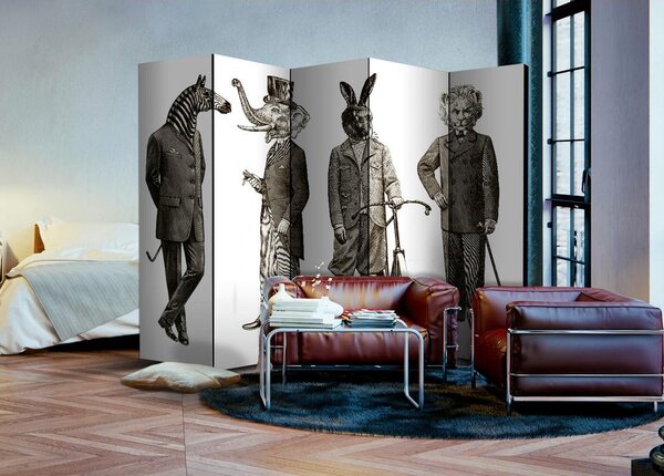 Artgeist Paravan Elegant Zoo I, 5-Delni, Enostranski