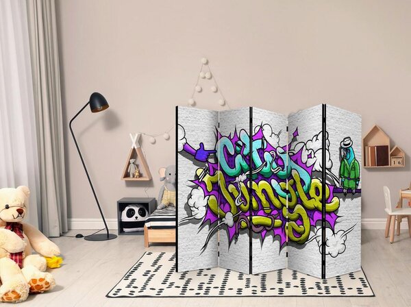 Artgeist Paravan City Jungle I, 5-Delni, Dvostranski