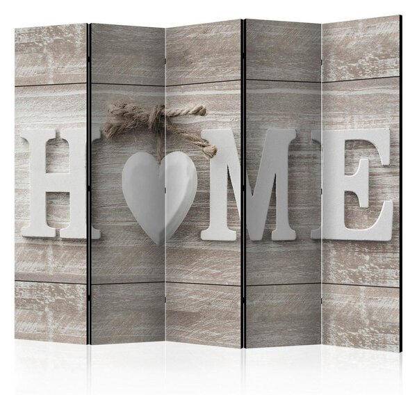Artgeist Paravan Home And Heart I, 5-Delni, Dvostranski
