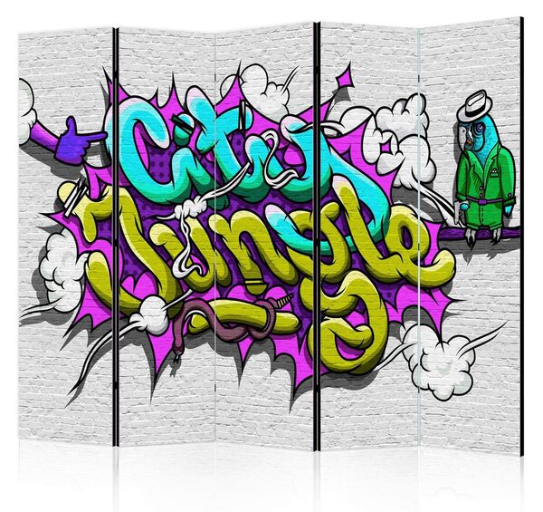 Artgeist Paravan City Jungle I, 5-Delni, Dvostranski
