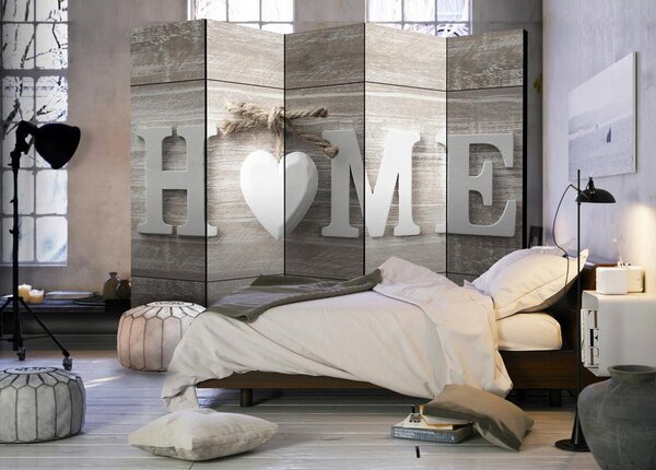Artgeist Paravan Home And Heart I, 5-Delni, Dvostranski