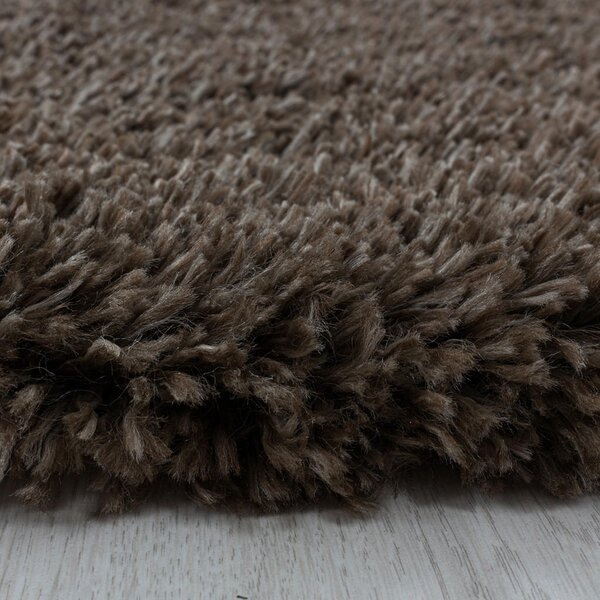 PREPROGA Z VISOKIM FLOROM Fluffy 3500 Braun 140/200 cm tkano rjava