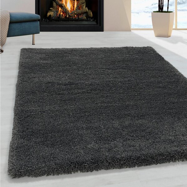 PREPROGA Z VISOKIM FLOROM Fluffy 3500 Grey 200/290 cm tkano siva
