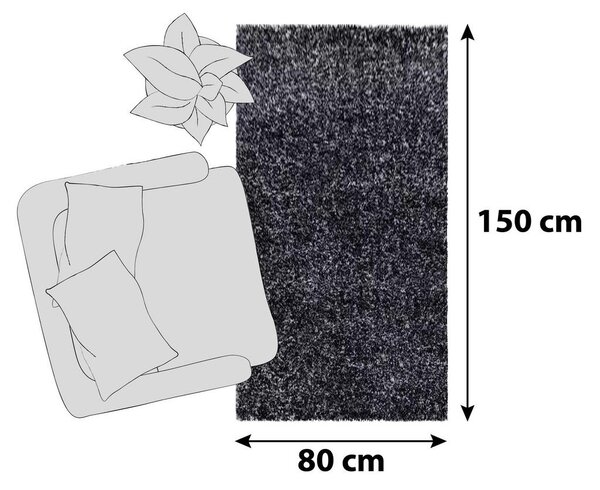 PREPROGA Z VISOKIM FLOROM Enjoy 500 80/150 cm tkano antracit